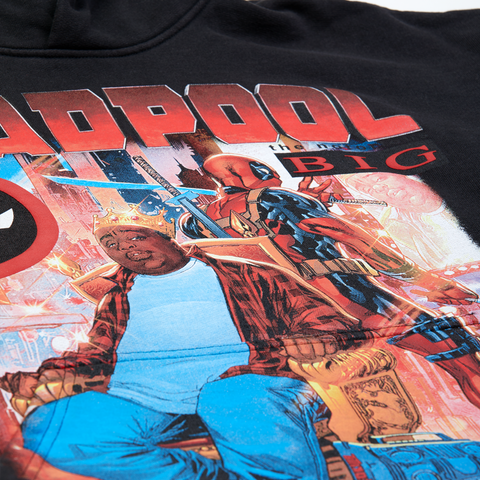 Notorious BIG x Deadpool Black Pullover Hoodie