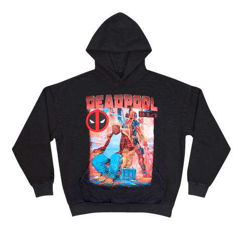 Notorious BIG x Deadpool Black Pullover Hoodie