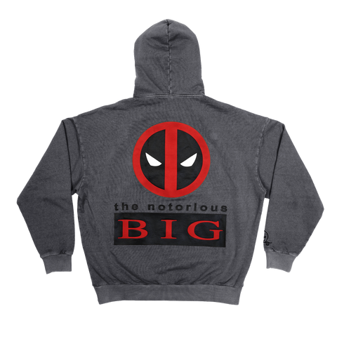 Notorious BIG x Deadpool Vintage Black Pullover Hoodie