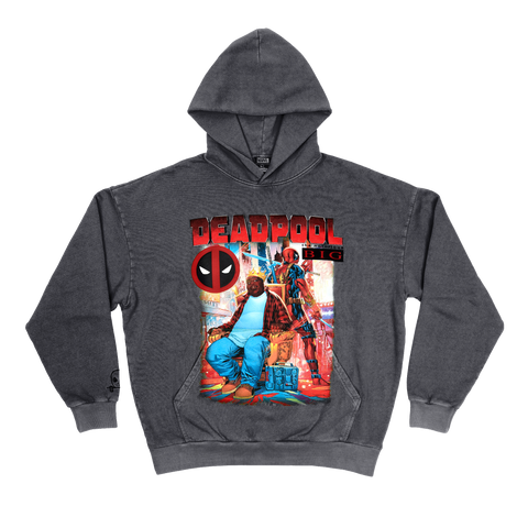 Notorious BIG x Deadpool Vintage Black Pullover Hoodie