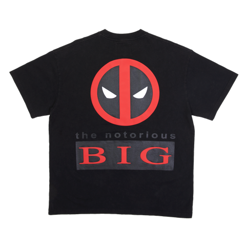 Notorious BIG x Deadpool Black Tee