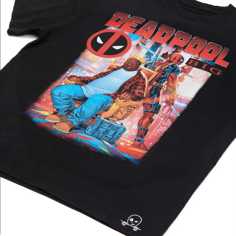 Notorious BIG x Deadpool Black Tee