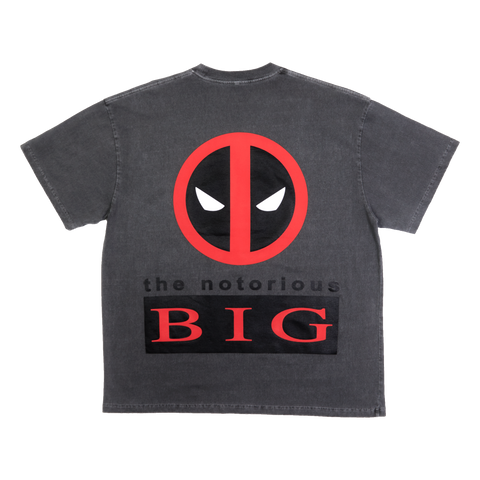 Notorious BIG x Deadpool Vintage Black Tee