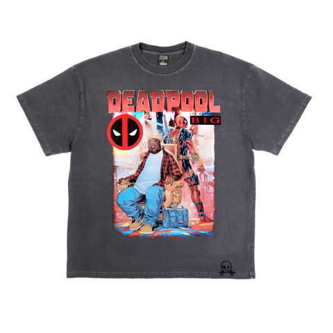 Notorious BIG x Deadpool Vintage Black Tee