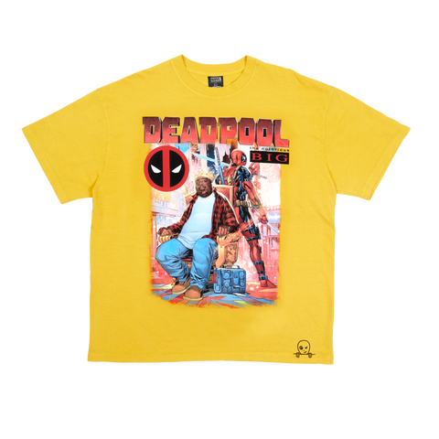 Notorious BIG x Deadpool Yellow Tee